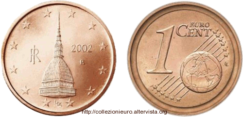 Italia immagine 1 cent su 2 cent