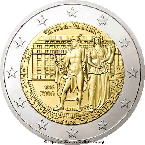 Austria-2-euro-commemorativo-200-anni-banca-nazionale-2016 x