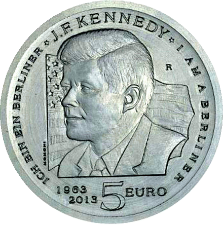 San Marino 5 euro kennedy 2013