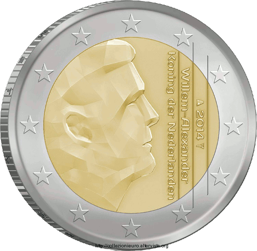 Olanda 2 euro Willem 2014