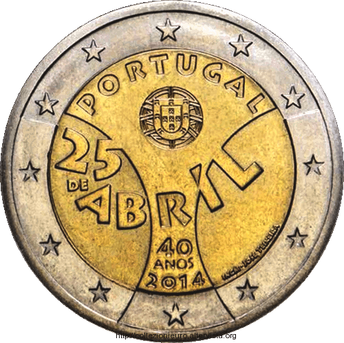 Portogallo 2 euro 25 aprile 2014