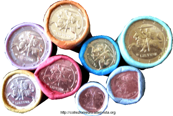 Lituania rotolini monete euro 2015
