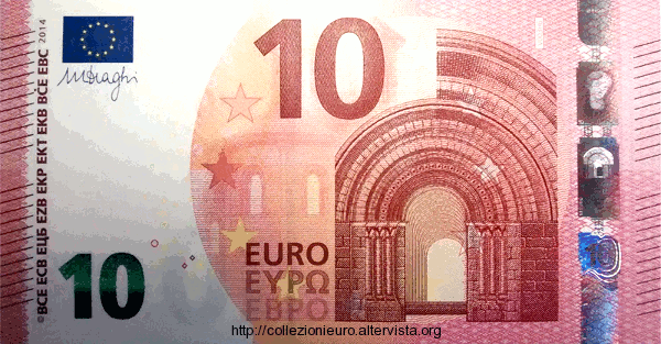 Banconota 10 euro serie europa 2014v