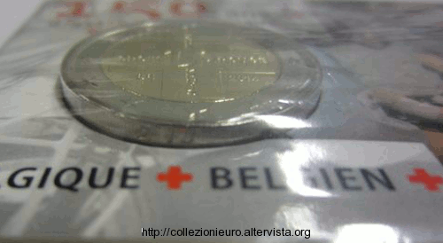 Belgio variante 2 euro croce rossa belga 2014n