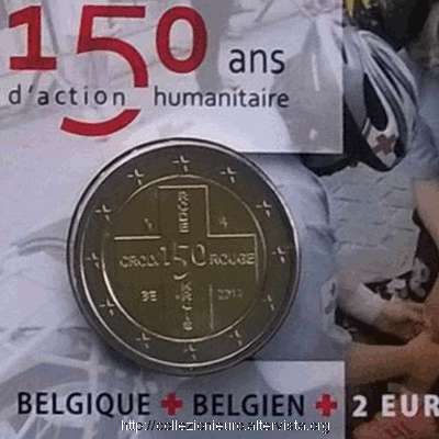 belgio coincard 2E crocerossa versione francese 2014A
