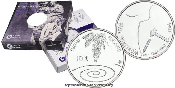 Finlandia 10 euro Emil Wikström  2014 c