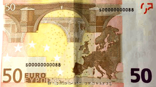 Banconota 50 euro 9 cifre consecutive uguali