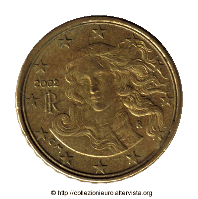 Italia 10 cent 2002 doppio bordo