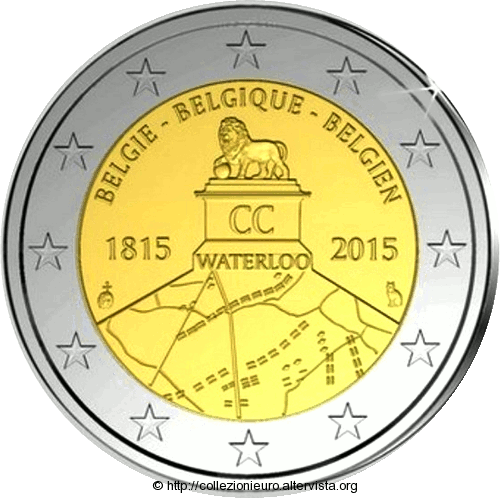 Belgio-2-euro-battaglia-waterloo-2015-reale