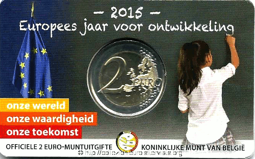 Belgio-2-euro-anno-dello-sviluppo-2015-coincard francese A