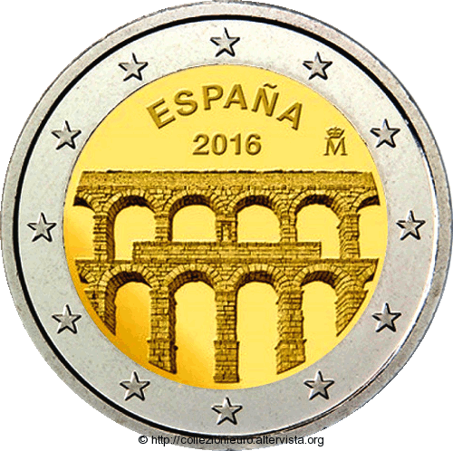 Spagna-2 euro acquedotto segovia 2016