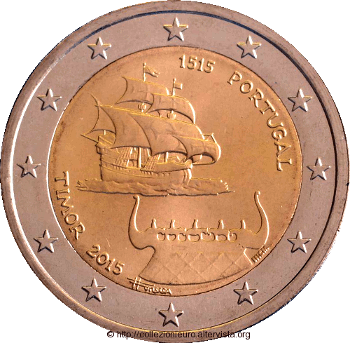 Portogallo folder 2 euro timor 2015d
