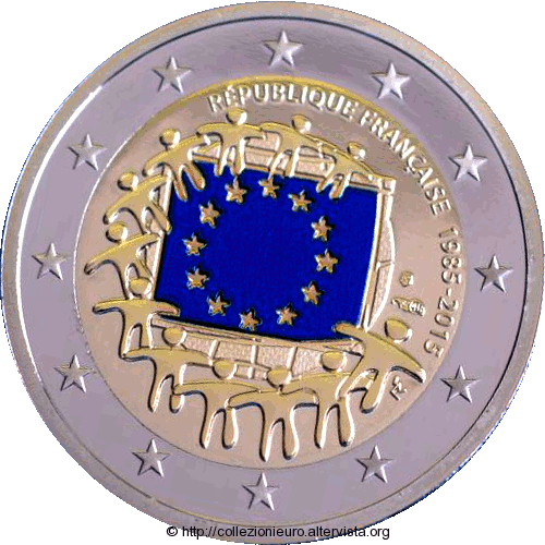 Francia-cofanetto-2-euro-BE-30-bandiera-europea-2015-colorata real c