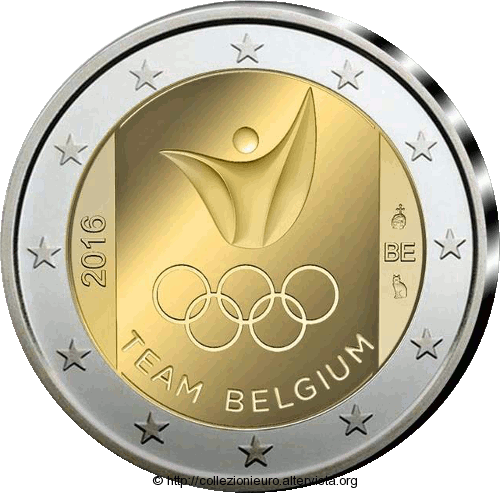 Belgio-Coincard-2-euro-giochi-olimpici-di-Rio-2016c