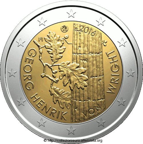 Finlandia 2 euro Henrik von Wright Georg 2016