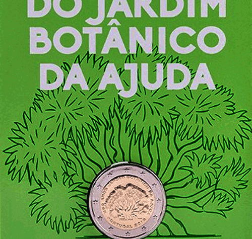 Portogallo: Folder BU 2 euro commemorativo “250° anniversario del Giardino Botanico d’Ajuda” 2018.