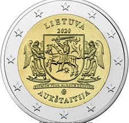 Lituania 2 euro commemorativo Aukštaitija – serie dedicata alle Regioni della Lituania 2020.